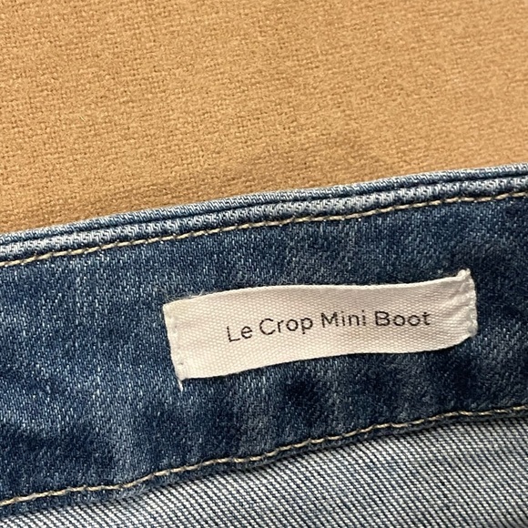 Frame Denim Le Crop Mini Boot With Side Slits Morongo Wash Size 27 - Picture 9 of 14